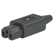 4781  IEC Connector C15 for hot conditions 120°C, Rewireable, Straight