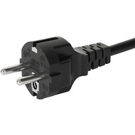 6003.0215  EU Power Supply Cord with IEC Connector C13, straight