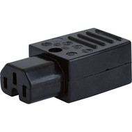 0101  IEC Connector C15, Rewireable, Straight