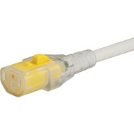 6051.2121  IEC Appliance Outlet C13 V-Lock cord retaining white