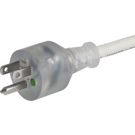 6051.2131  Power plug North America Hospital grade white