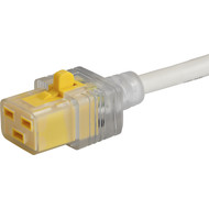 6051.2131  IEC Appliance Outlet C19 V-Lock cord retaining white