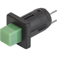 LDT/LDS  Frontpanel Switch 10 mm green square
