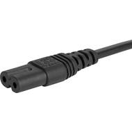 6013.0478  IEC Appliance Outlet C7 black straight