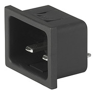 4793 IEC C20 connector Snap-in mounting from front side Solder or quick connect terminals en IM0014767