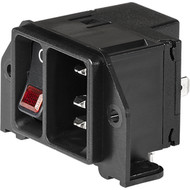 DC21  Screw-on mounting and line Switch illuminated red