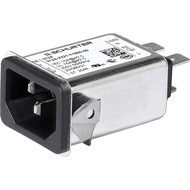 5124  IEC Appliance Inlet C14 with Filter, very high attenuation, ECO design, Screw- or Snap-in Mounting