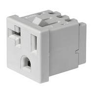 NR520  NEMA line Outlet 5-20R, Snap-in Mounting, Front Side, IDC- or Quick-connect for Line-Terminal