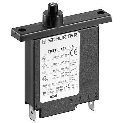 TM12-111  Geräteschutzschalter thermisch-magnetisch, Flanschbefestigung, Reset Typ, Steckanschlüsse