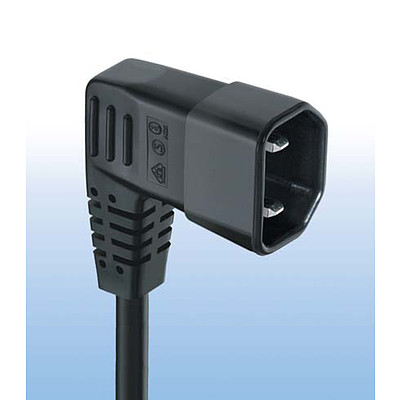 607B  Interconnection Cord with IEC Plug G, Angled