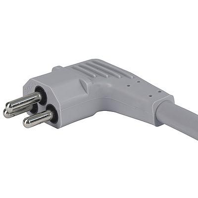 6004  Interconnection Cord with Plug 6A 3-pole, Angled