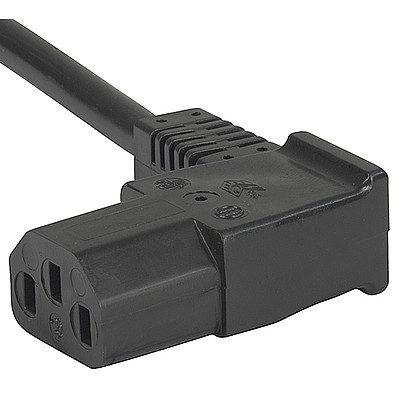 3013  Power Cord with IEC Connector C13, Angled