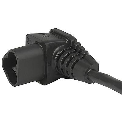 2706  Interconnection Cord with IEC Plug A without Earth Contact, Angled