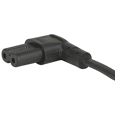 2514  Power Cord with IEC Plug C7, Angled