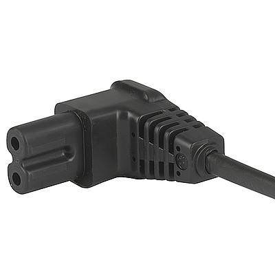 2511  Power Cord with IEC Connector C7, Angled
