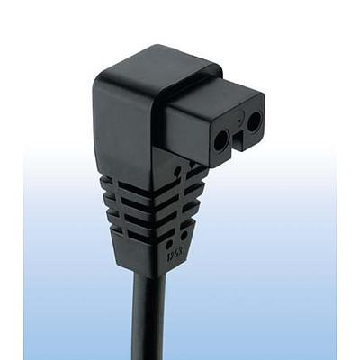 1253  Interconnection Cord with Appliance Outlet For low voltage, Angled