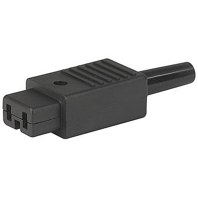 1251  Appliance Outlet, Cord Connector (Rewireable), Straight, for Low Voltage