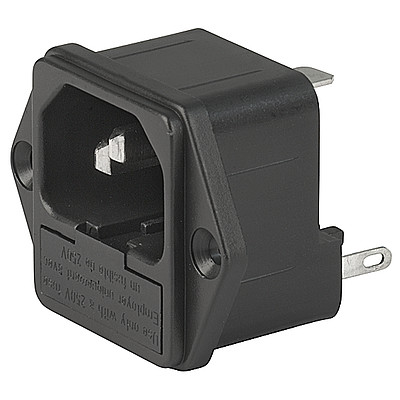 1062  IEC Appliance Inlet C14 with Fuseholder 1- or 2-pole