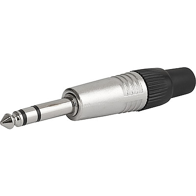 4833.1300 Audio plug 6.3 mm  3-pole  shielded and straight en IM0004952