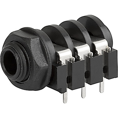 4833.2330  , Leiterplattenanschlüsse, isoliert, 3-polig, Audio Stecker/Dosen, 6.3 mm