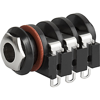 4833.2300  , Lötanschluss, abgeschirmt, 3-polig, Audio Stecker/Dosen, 6.3 mm