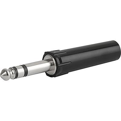 4803.1310  Data & Signal, Plug, 6.3 mm, 3-pole, solder terminal, insulated