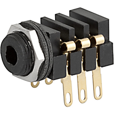 4802.2310  Socket, solder terminal, insulated, 3.5 mm, 3-pole, straight, , UK-Connector