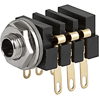 4802.2300  Socket, solder terminal, screened, 3.5 mm, 3-pole, straight, , UK-Connector
