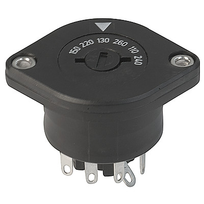 SWS  Voltage selector switch with fuseholder, 6 stages, serie-parallel, panel mounting