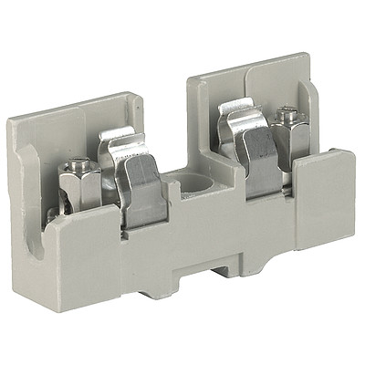 23748B  Offener Sicherungshalter, 6.3 x 32 mm, Schraubklemmen, grau