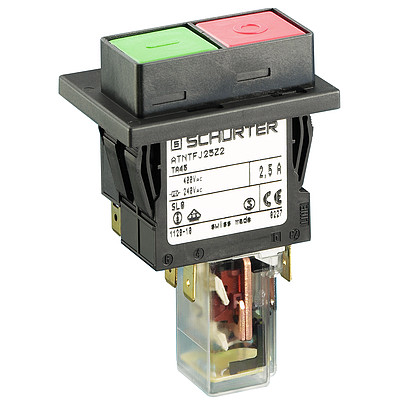 TA45 3 pole Push button  With undervoltage protection
