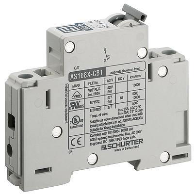 AS168XAC1  Manual Motor Controller / Circuit Breaker for Equipment thermal-magnetic, 1 pole