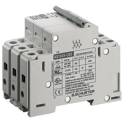 AS168XAC3  Motorschutzschalter / Geräteschutzschalter thermisch-magnetisch, 3-polig