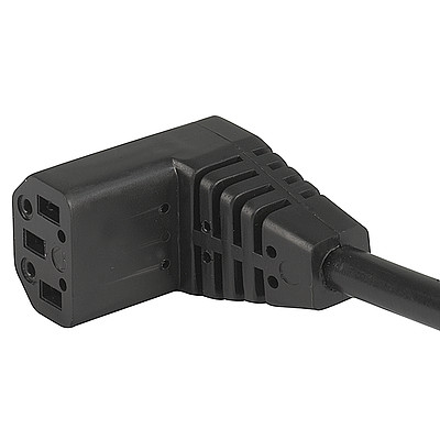 3012  Power Cord with IEC Connector C13, Angled