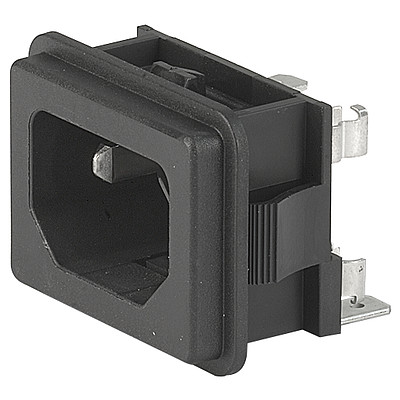 GSF2  IEC Appliance Inlet C14 with Fuseholder 1- or 2-pole