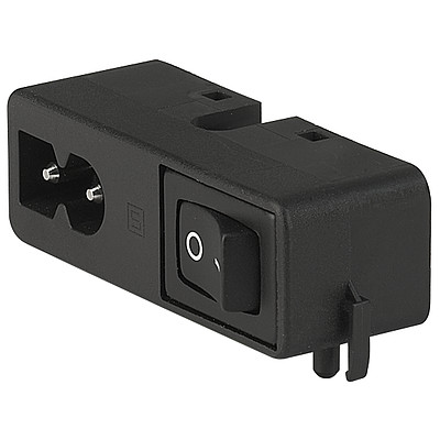 CMF2  CMF5 CMF2 IEC connector C8 polarized with line switch 1-pole PCB Mounting en IM0005537