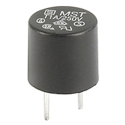 MST 250  Subminiature fuse 8.5 mm, time-lag T, 250 VAC Short terminal