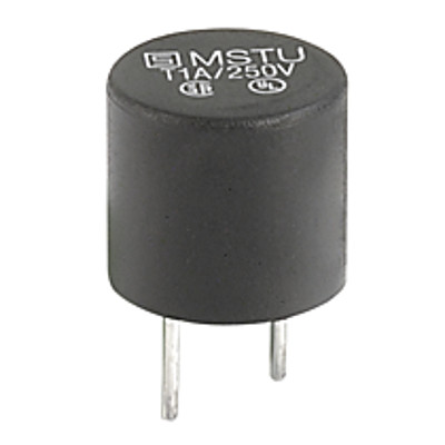 MSTU 250  Subminiature fuse 8.5 mm, time-lag T, 250 VAC Short terminal PCB