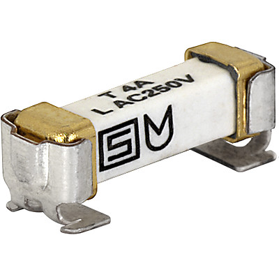 UMZ 250  Surface Mount Fuse with Clip, 4.2 x 11.1 mm, Time-Lag T, UMZ 250 = UMT 250 (Au) + UMC 250