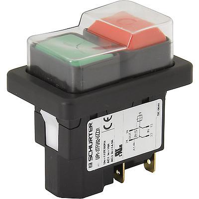 UP1 Pushbutton  Undervoltage protection switch, Push button actuation, 2-poles