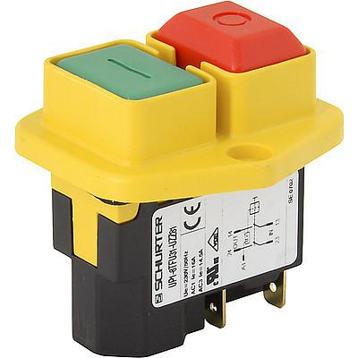 UP1 Pushbutton  Undervoltage protection switch, Push button actuation, 2-poles