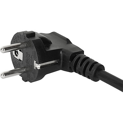 6004.0225  EU Power Supply Cord with IEC Connector C13, angled