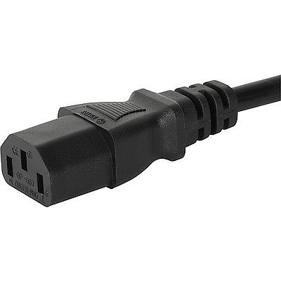 6003.0215  EU Power Supply Cord with IEC Connector C13, straight