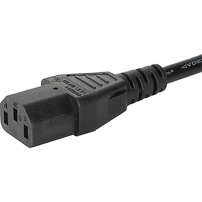 6043.0114  UK Power Supply Cord with IEC Connector C13, straight