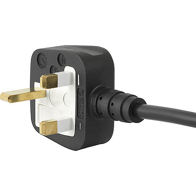3-107-922  Power plug UK black