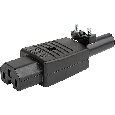 8943.W  IEC Connector C15 Rewireable, Straight