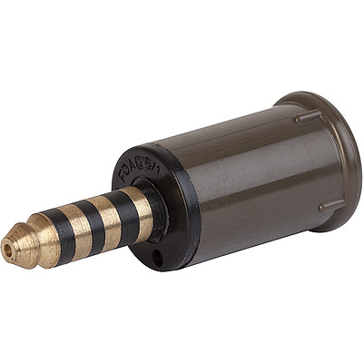 4804.1401  Plug, solder terminal, insulated, 7.5 mm, 4-pole, straight, , UK-Connector