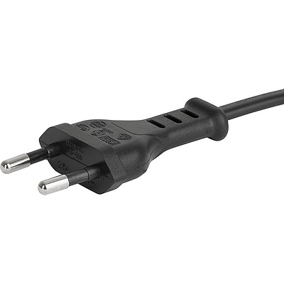 6013.0474  Europlug EN50075 black straight