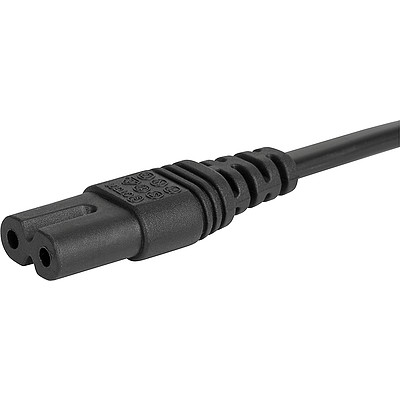 6013.0478  IEC Appliance Outlet C7 black straight