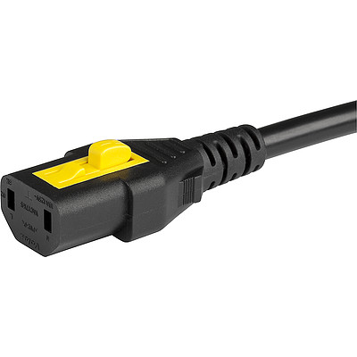 3-102-363  UK Power cord with IEC connector C17, V-Lock, angled